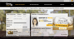 Desktop Screenshot of century21-bru-gourdon.com