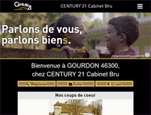 Tablet Screenshot of century21-bru-gourdon.com